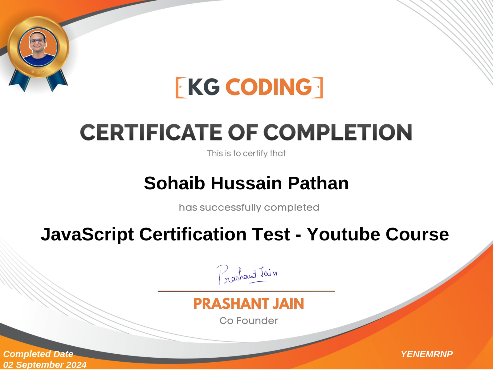 Certificate 15