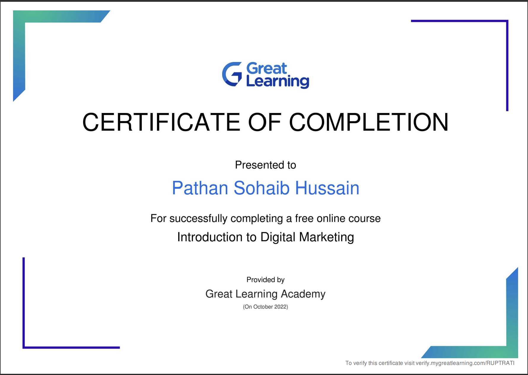 Certificate 3